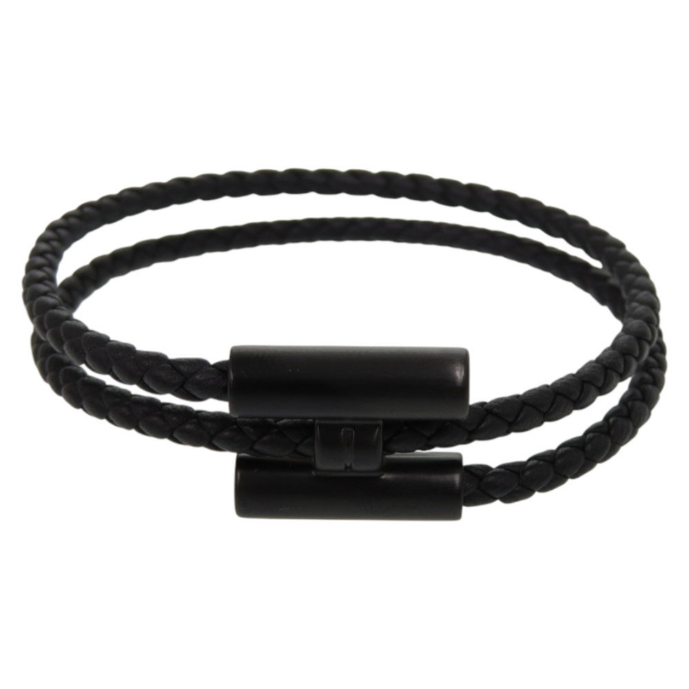 HERMES Black Charm Bracelet